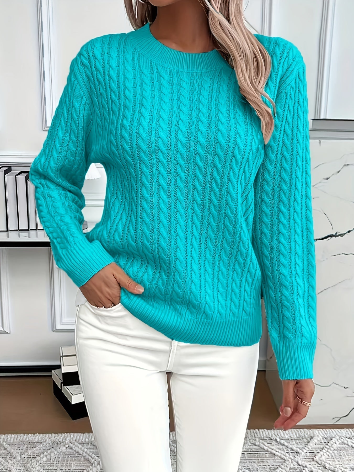 Cleo | Cozy Cable Knit Sweater