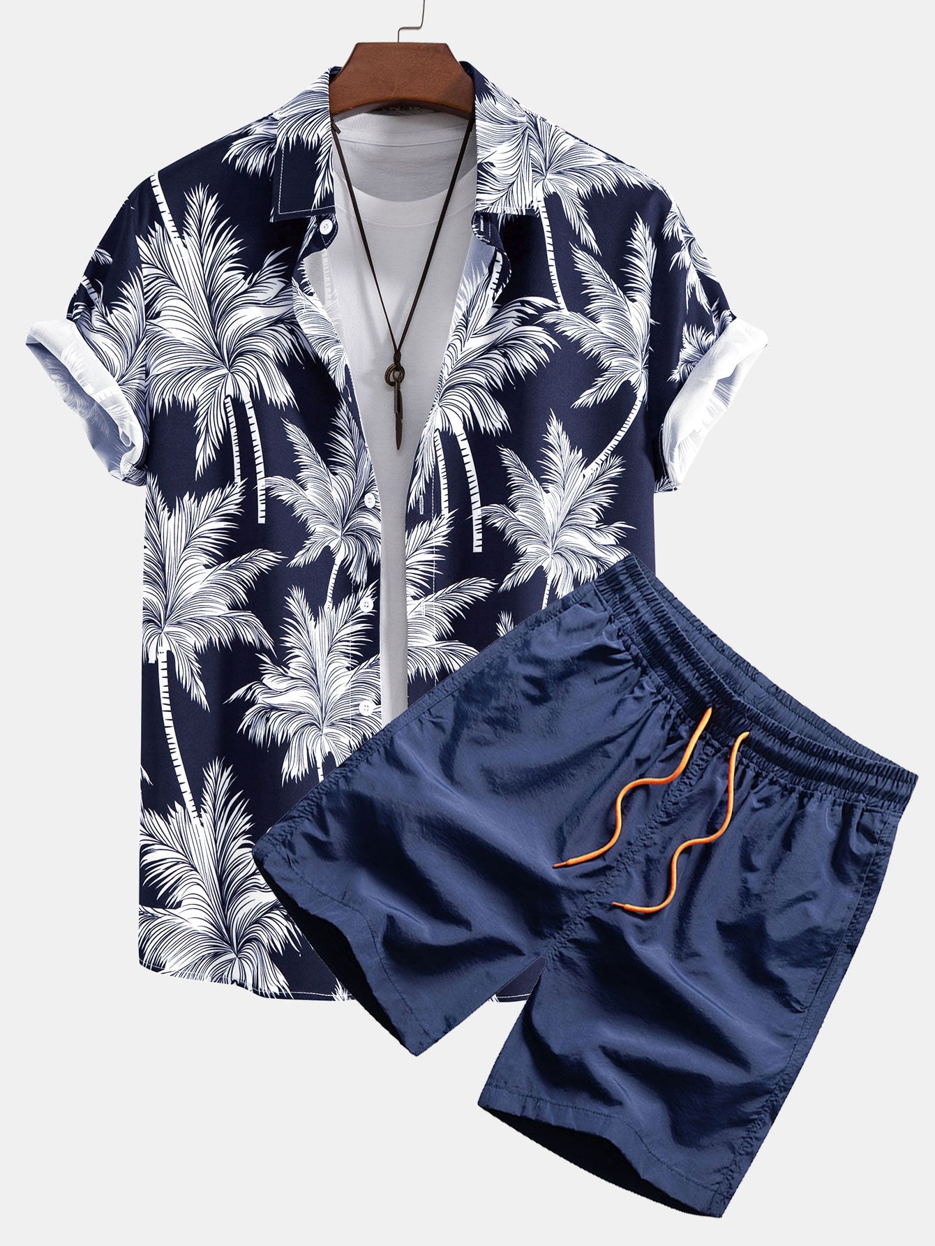 Tropica | Palm Print Shirt & Shorts