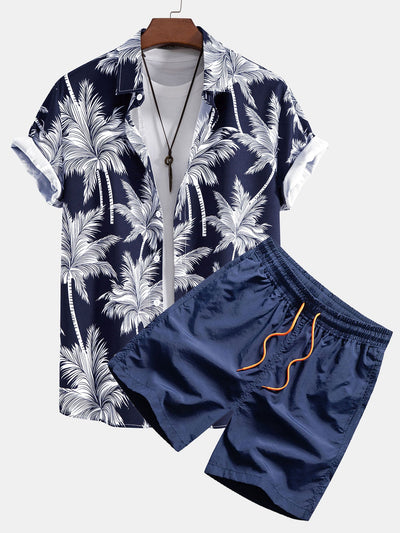 Tropica | Palm Print Shirt & Shorts
