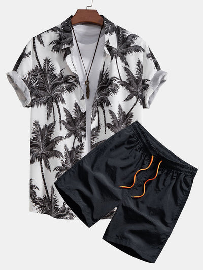 Tropica | Palm Print Shirt & Shorts