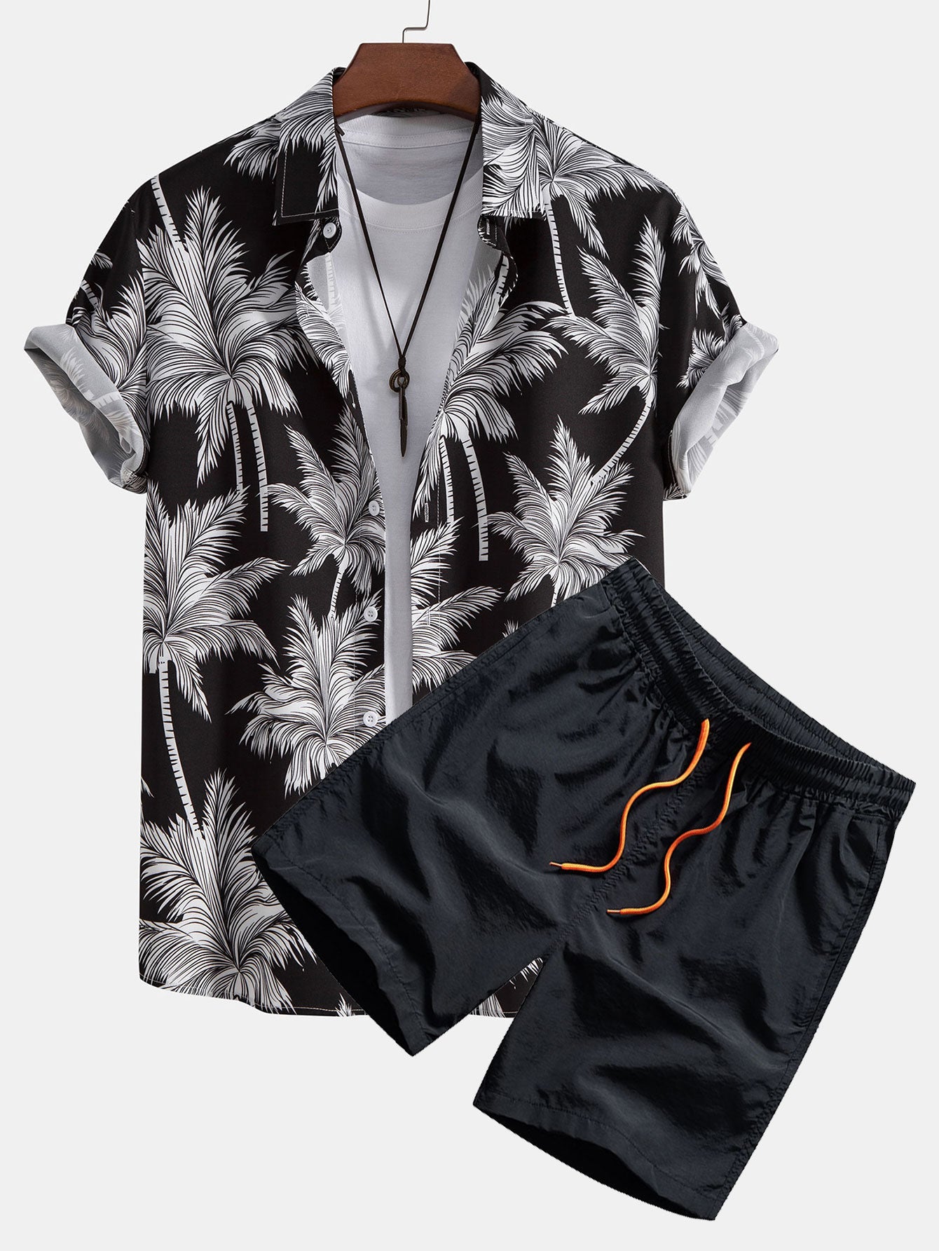 Tropica | Palm Print Shirt & Shorts