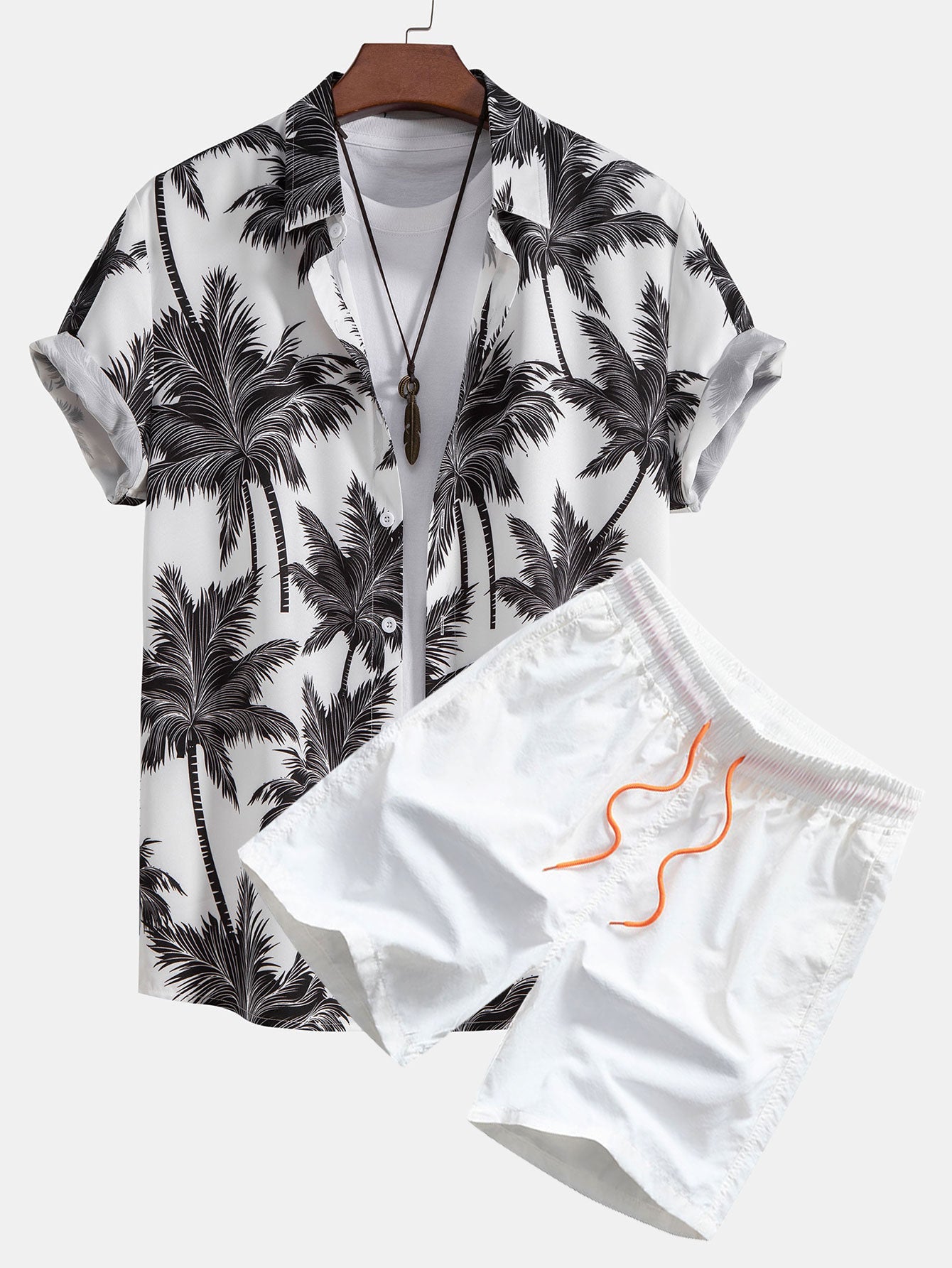 Tropica | Palm Print Shirt & Shorts