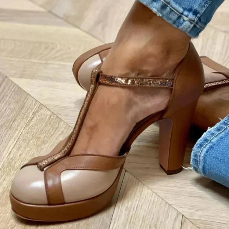 Soleil | Chic Two-Tone Heels