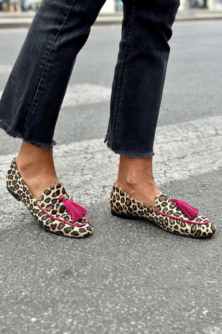 Zara | Chic Animal Print Loafer