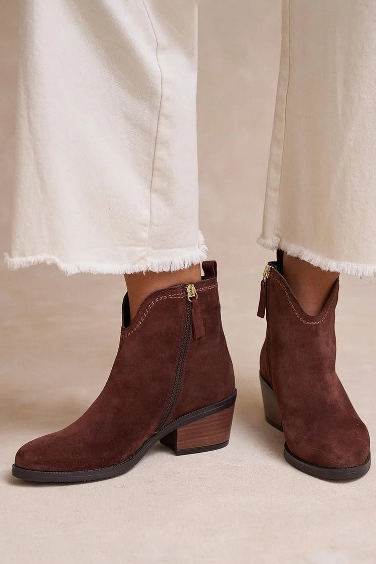 Zara | Chic Suede Ankle Boots