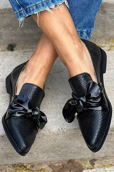 Zara | Chic Snake Print Loafers