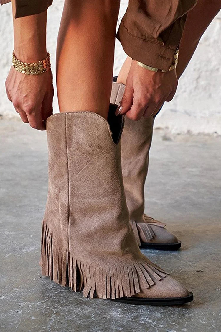 Kira | Chic Fringe Ankle Boots