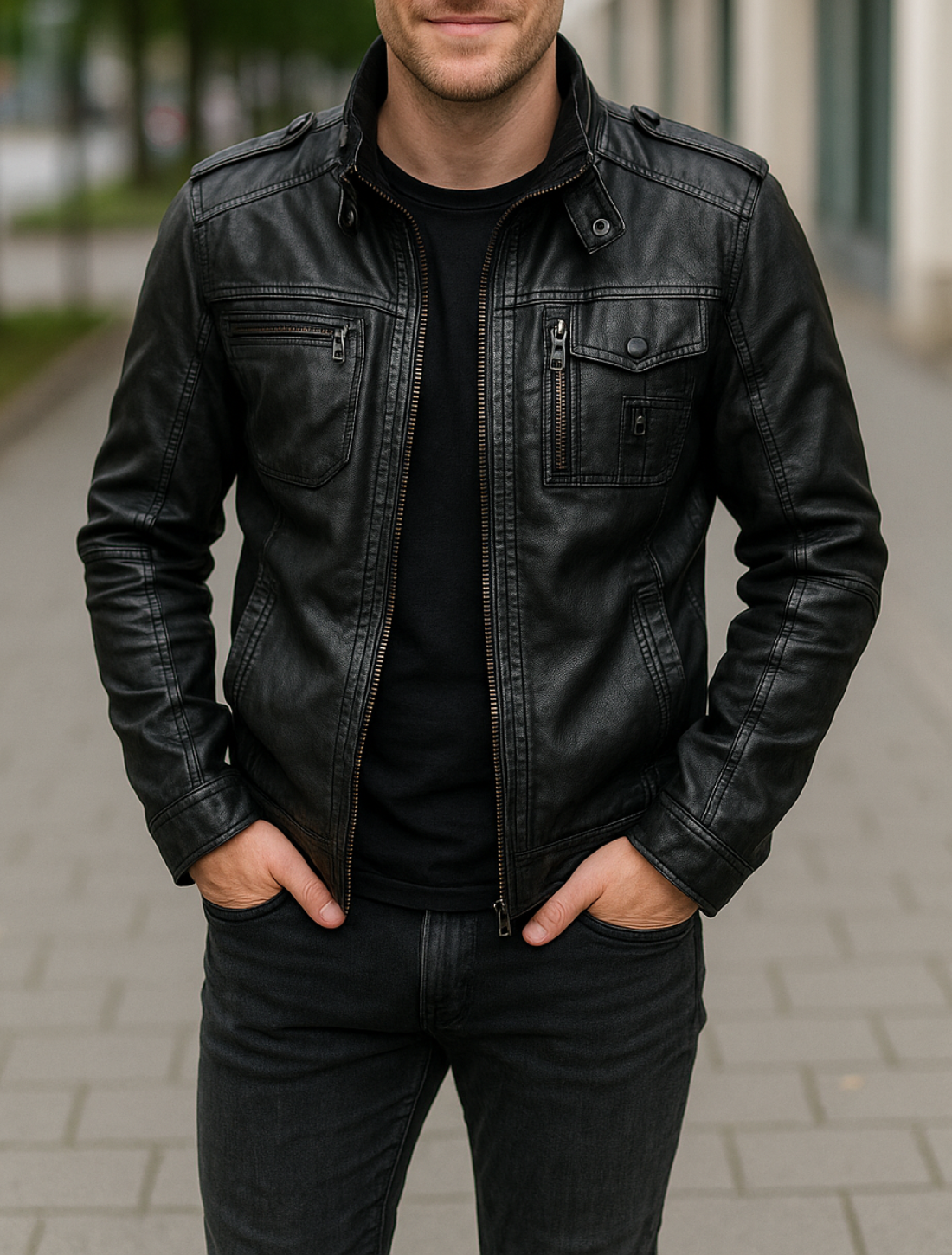 Ryder | Chic PU Biker Jacket