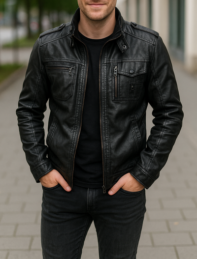 Ryder | Chic PU Biker Jacket