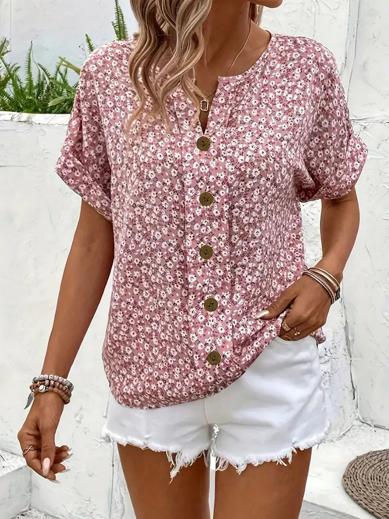 Flora | Notch Wildflower Blouse