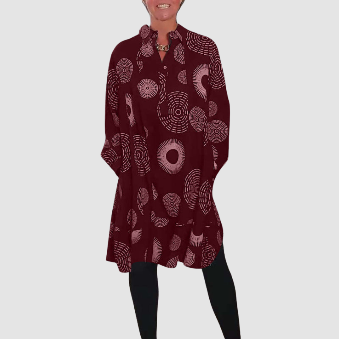 Zara | Chic Geometric Lapel Dress