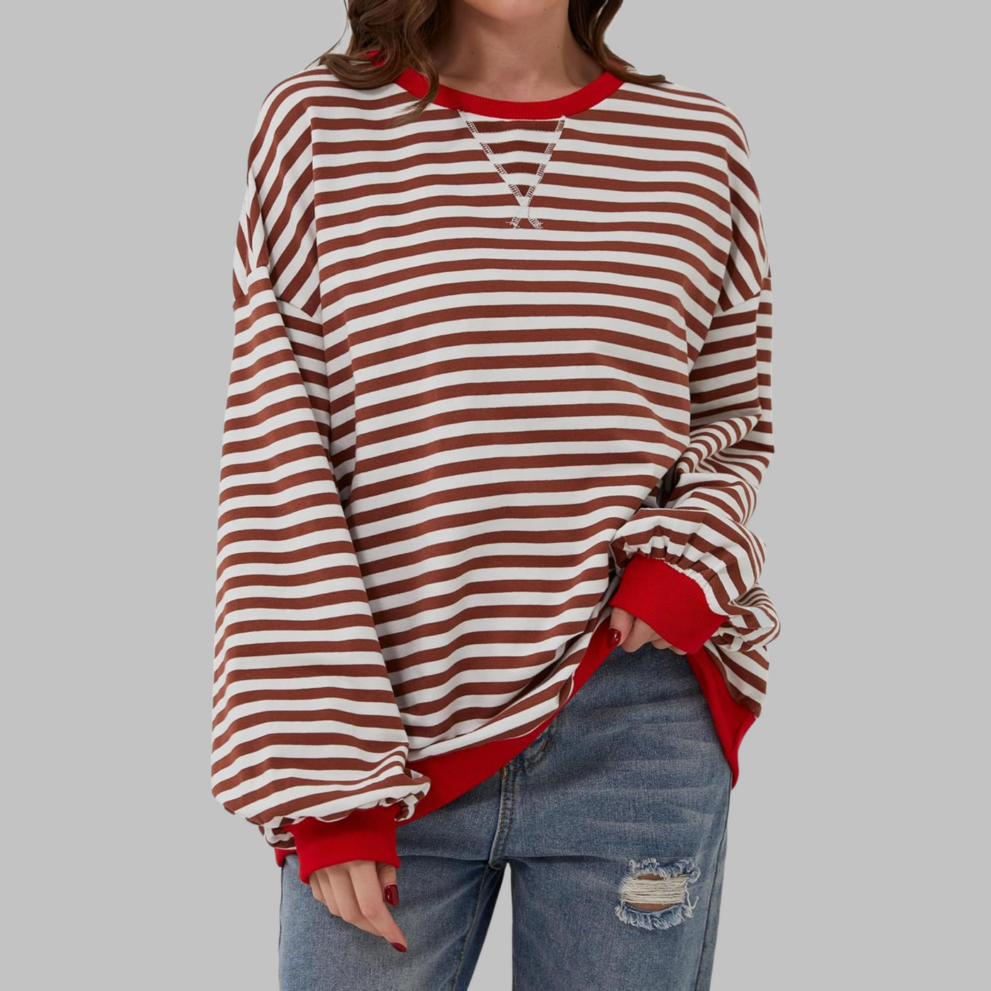 Mira | Cozy Striped Sweater