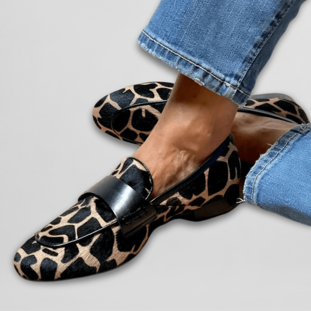 Zara | Chic Animal Print Loafers