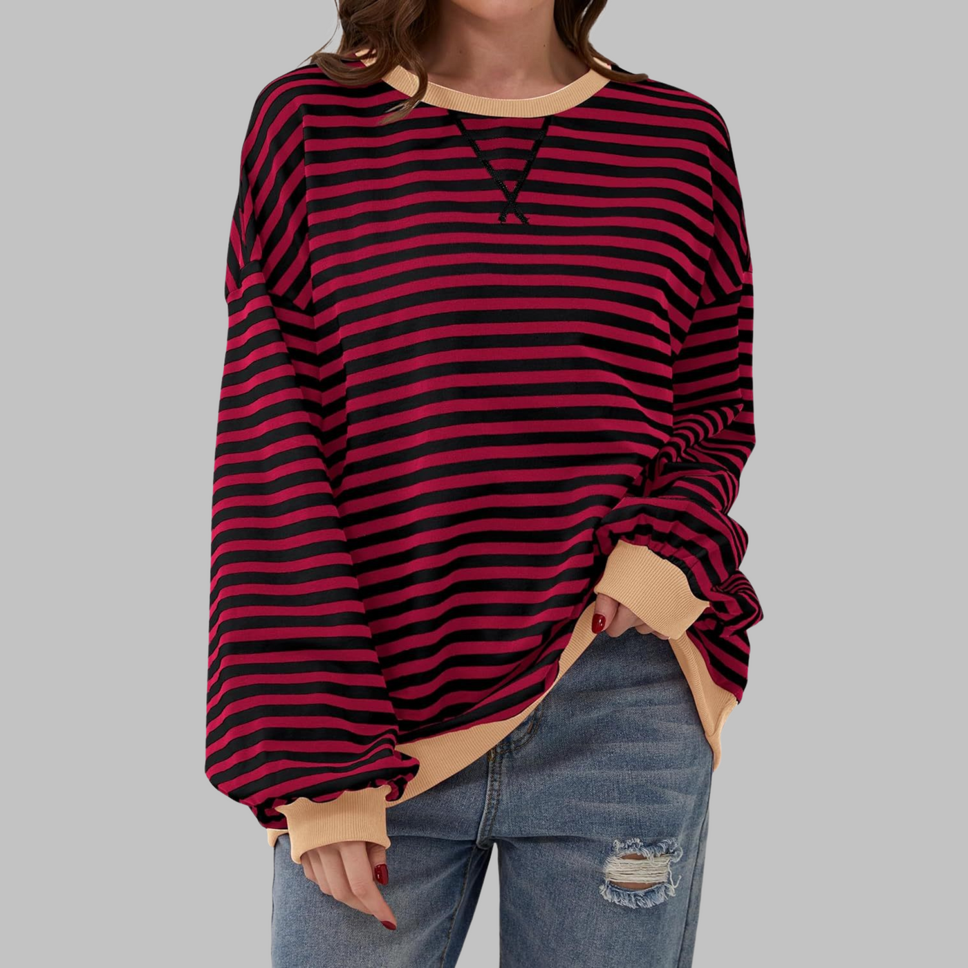 Mira | Cozy Striped Sweater