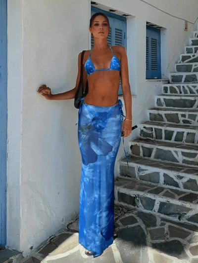 Zara | Chic Bikini and Skirt Set