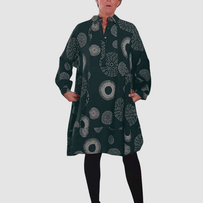 Zara | Chic Geometric Lapel Dress