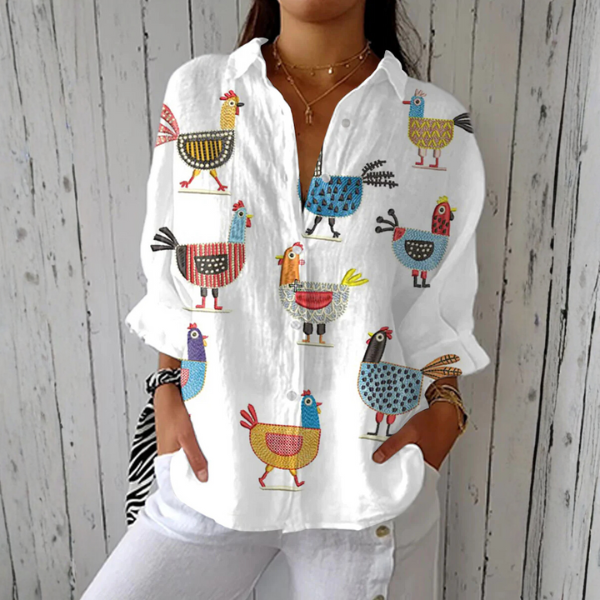 Poppy | Fun Hen Blouse