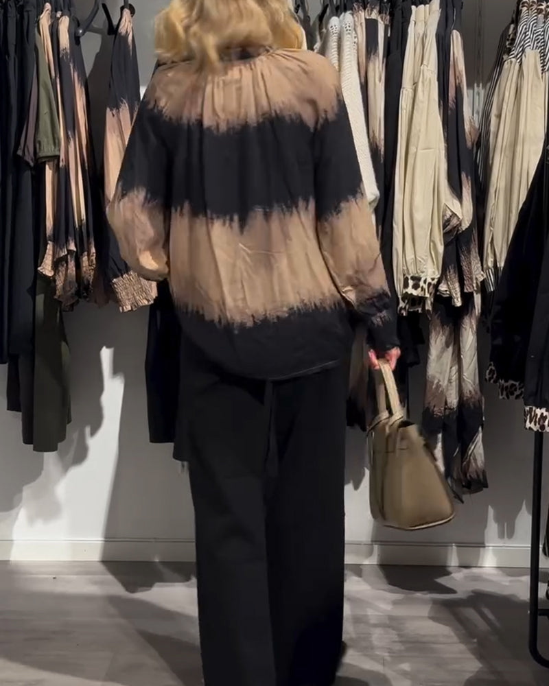 Breezy | Vintage Colour Block Blouse