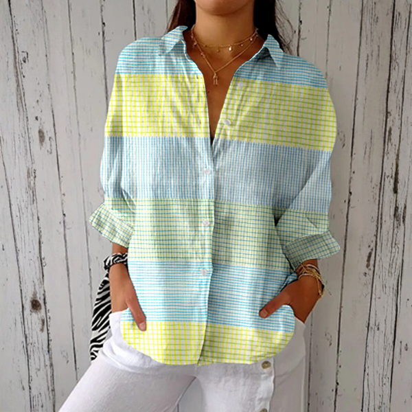 Breezy | Pastel Check Blouse