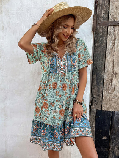 Breezy | Floral Beach Dress