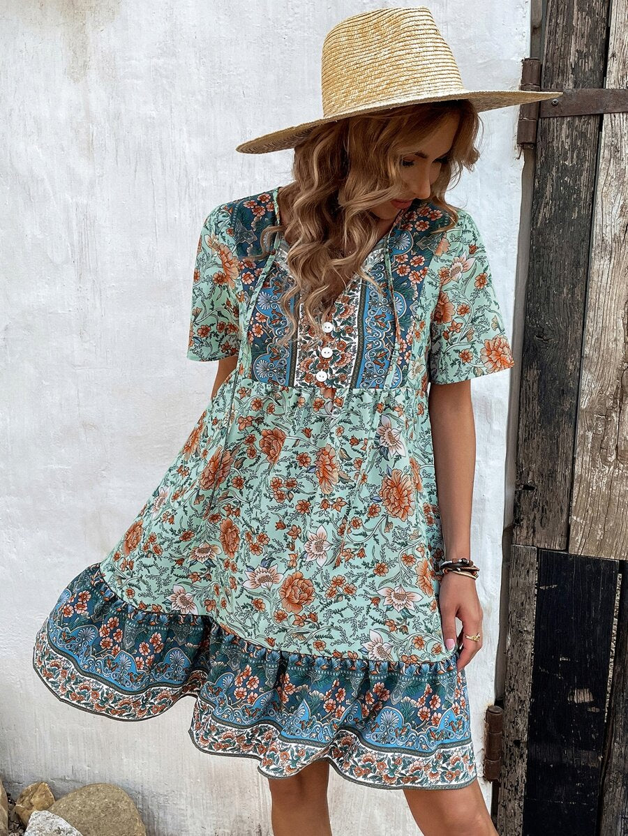 Breezy | Floral Beach Dress