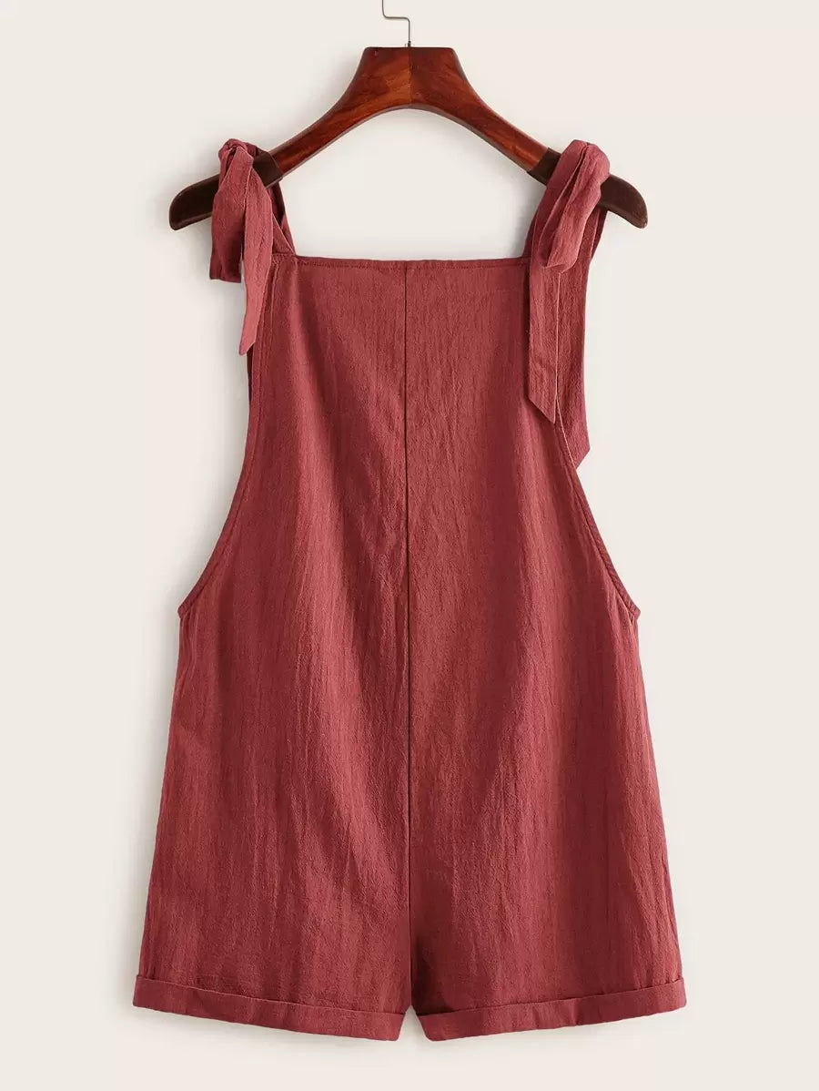 Knotty | Summer Pinafore Romper