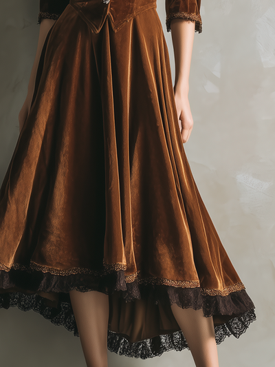 Velvetia | Luxe High-Low Two-Piece Set