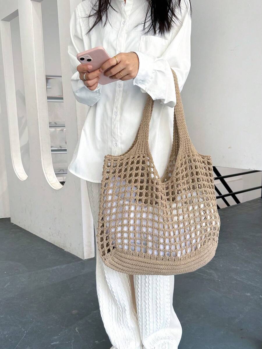 Breezy | Woven Beach Tote Bag