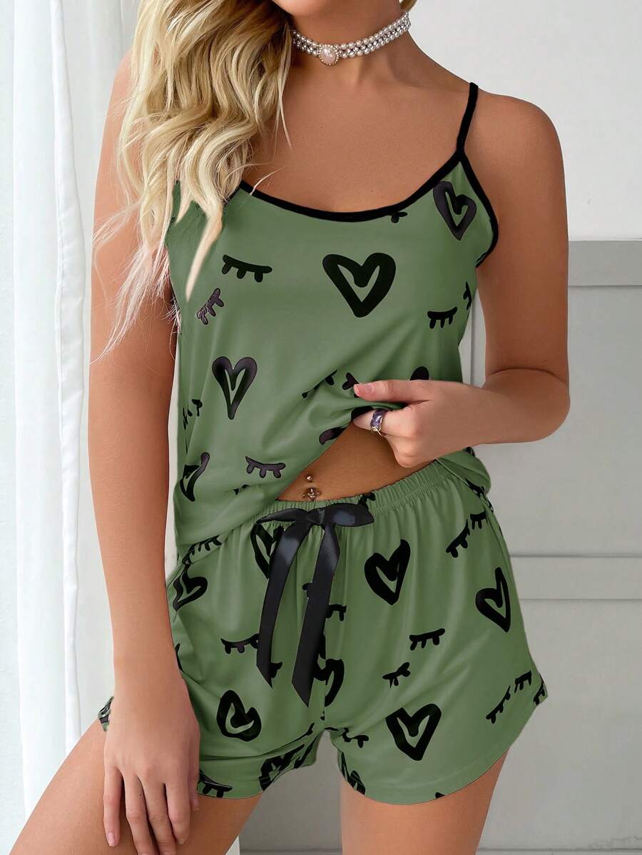 Bella | Heart & Eyelash PJ Set