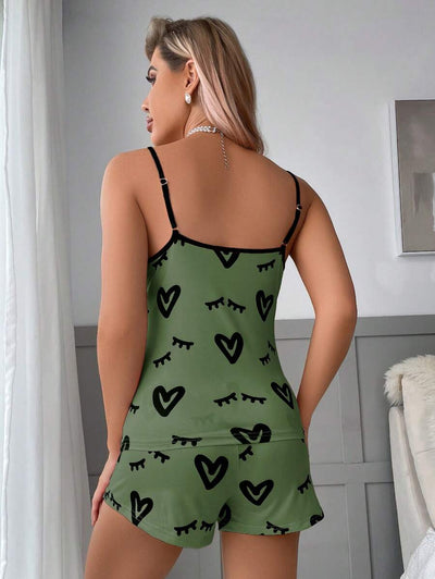 Bella | Heart & Eyelash PJ Set