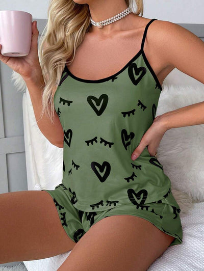 Bella | Heart & Eyelash PJ Set