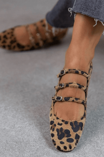 Kora | Chic Leopard Print Flats