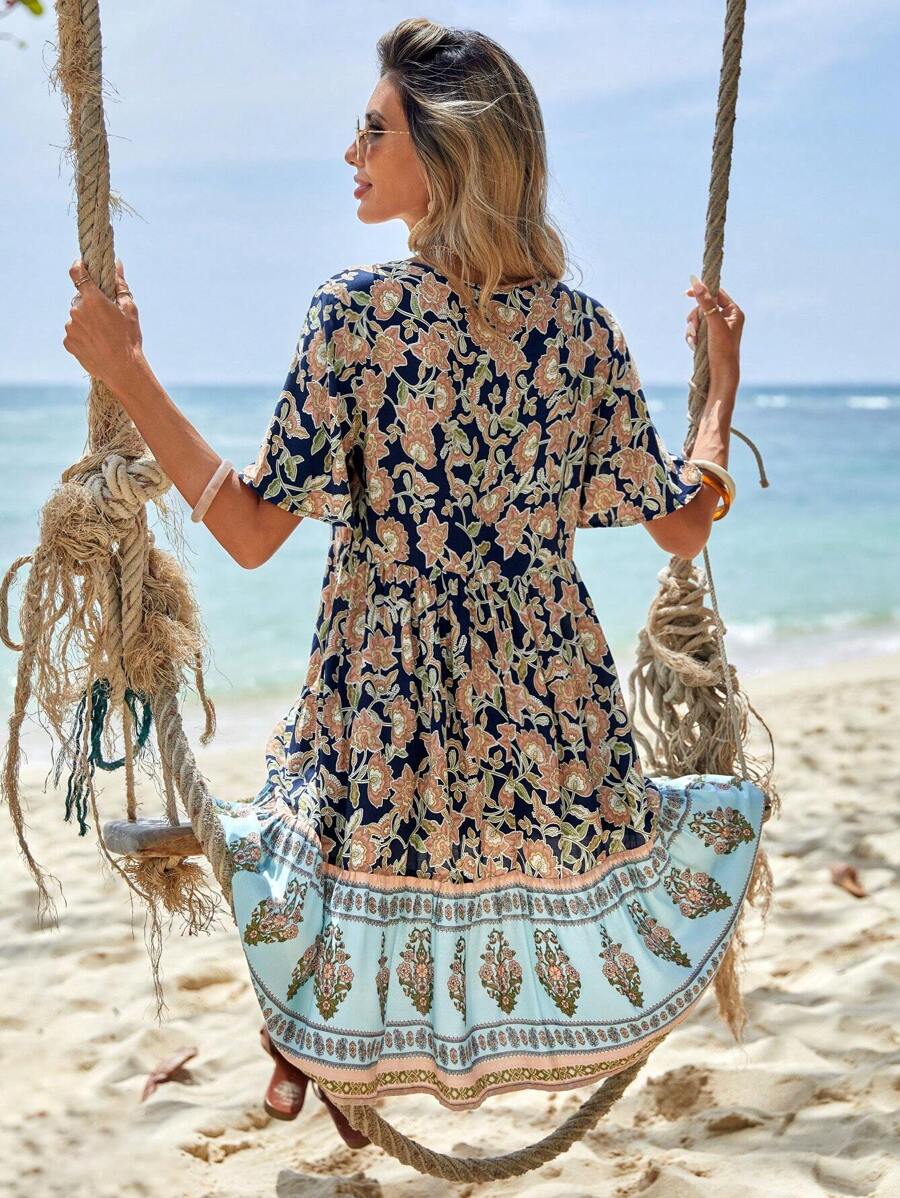 Nala | Floral Tie Dress