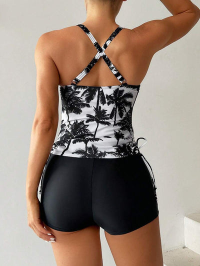 Tropique | Palm Tree Tankini Set