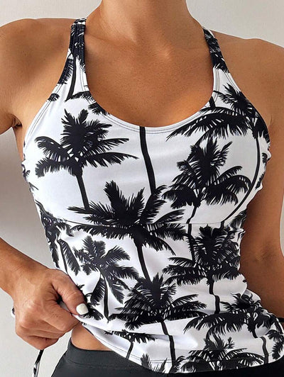 Tropique | Palm Tree Tankini Set