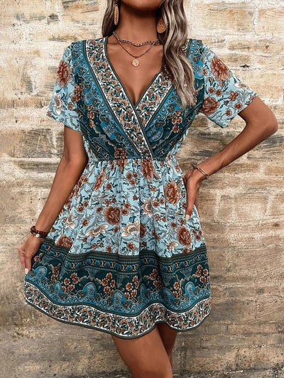 Coastal | Bohemian V-Neck Dress