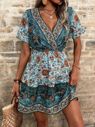 Coastal | Bohemian V-Neck Dress