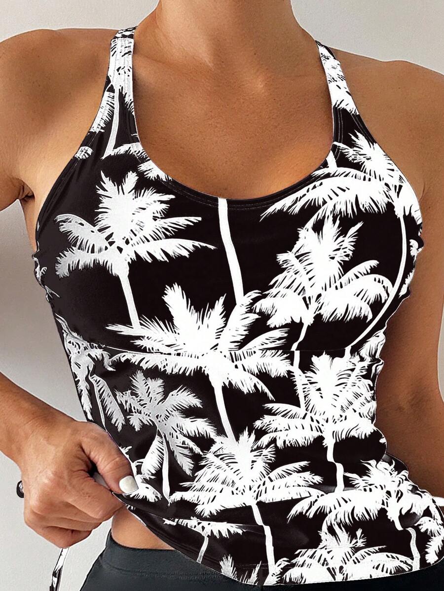 Tropique | Palm Tree Tankini Set