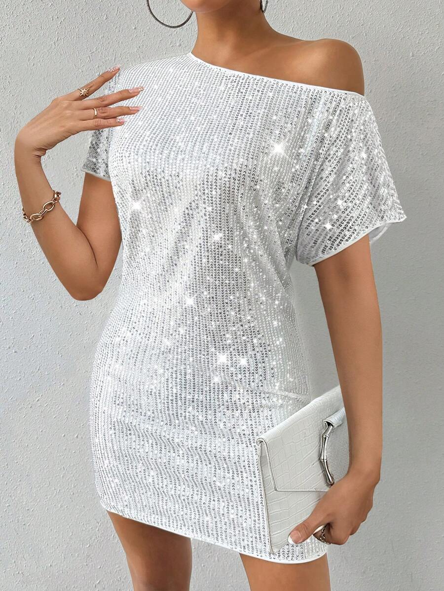 Jolie | Asymmetrical Sequin Dress