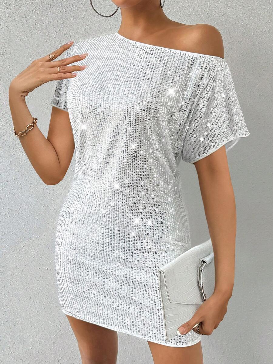 Jolie | Asymmetrical Sequin Dress