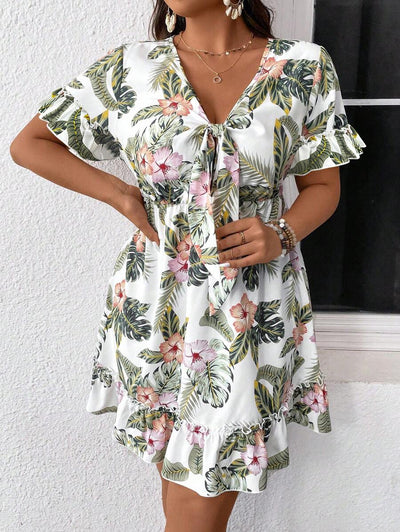 Flora | Floral Tie Summer Dress