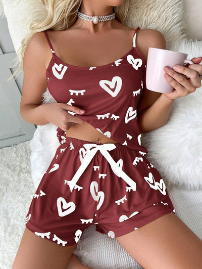 Bella | Heart & Eyelash PJ Set