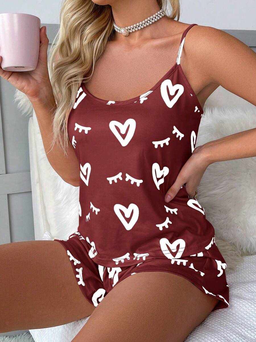 Bella | Heart & Eyelash PJ Set