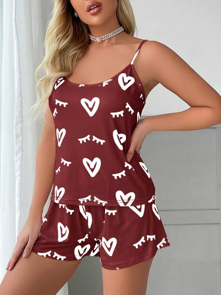 Bella | Heart & Eyelash PJ Set