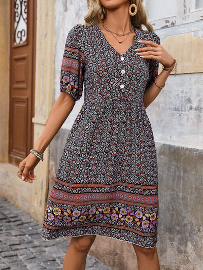 Flora | Puff Sleeve Summer Dress