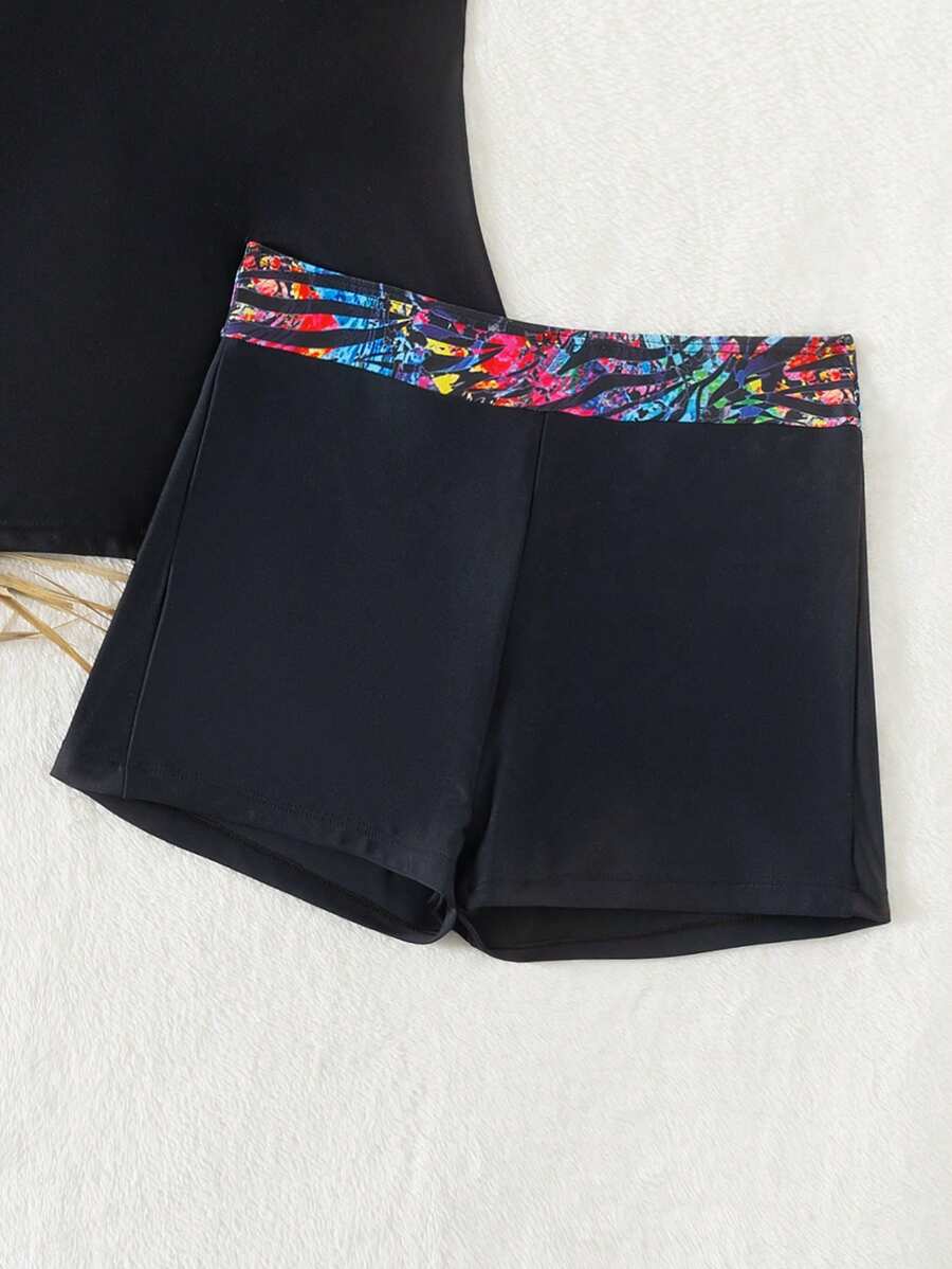 Lush | Floral Two-Piece Swim Set