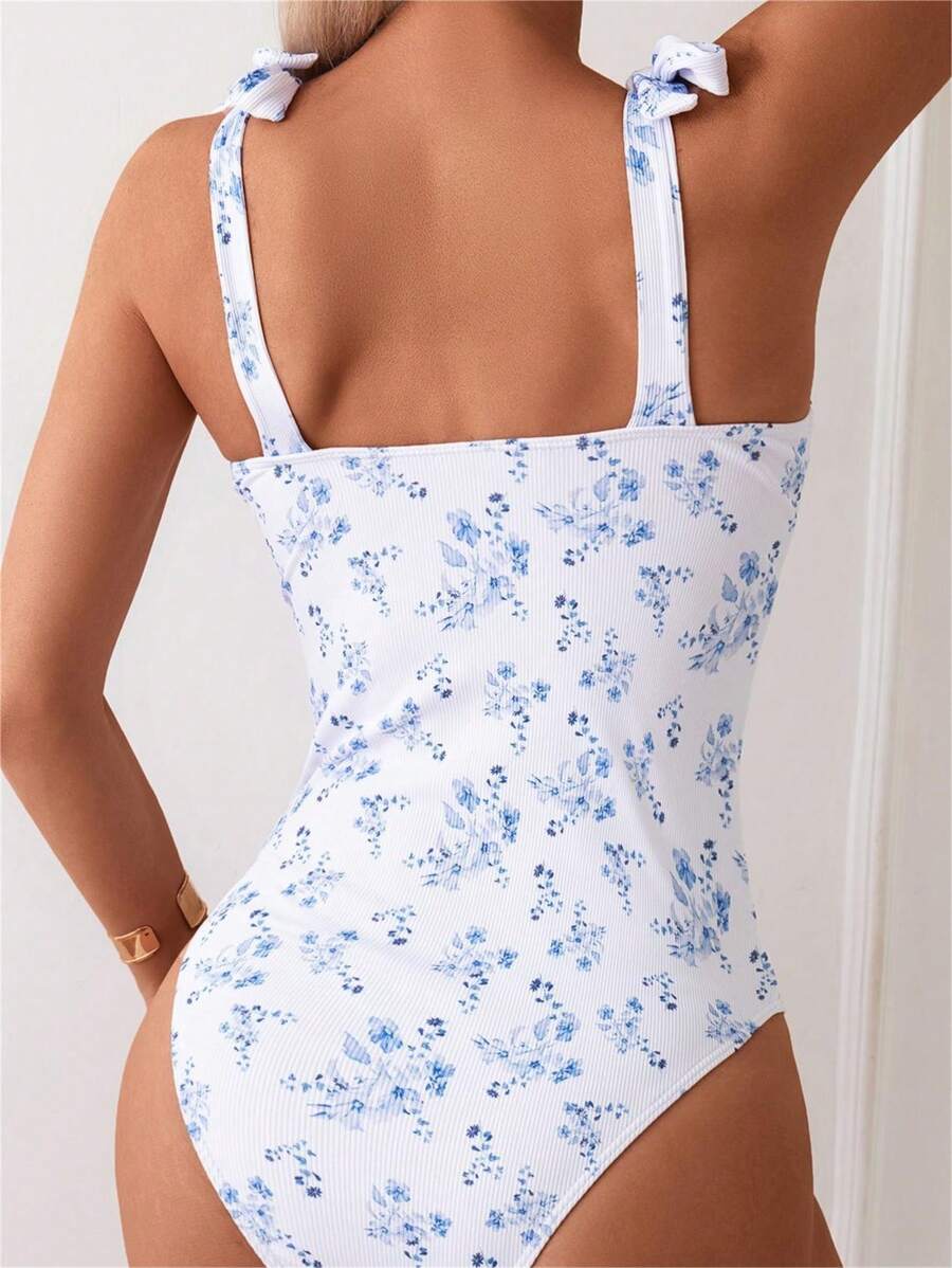 Aqua | Vibrant Floral One-Piece Swimsuit
