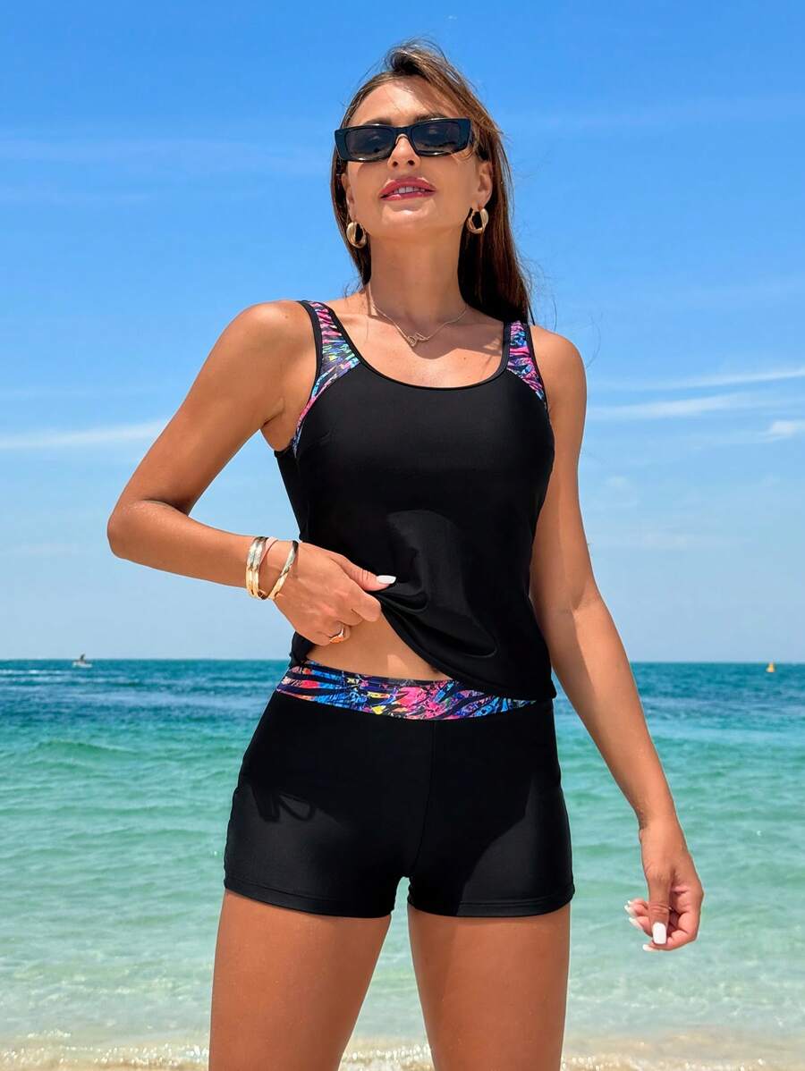 Lush | Floral Two-Piece Swim Set