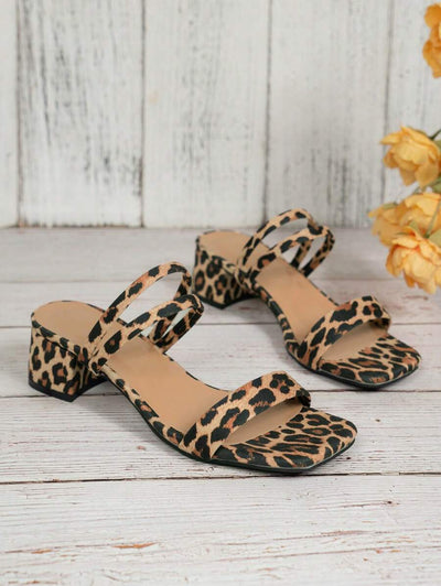 Luxe | Chic Leopard Print Sandals