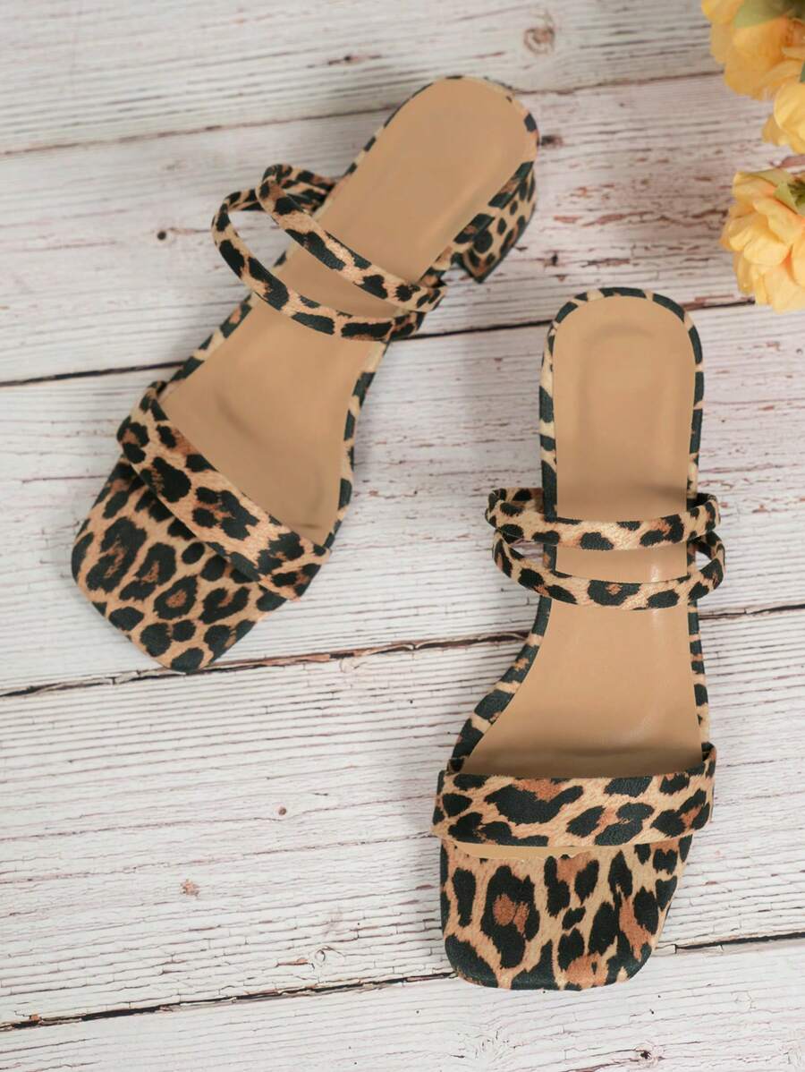 Luxe | Chic Leopard Print Sandals